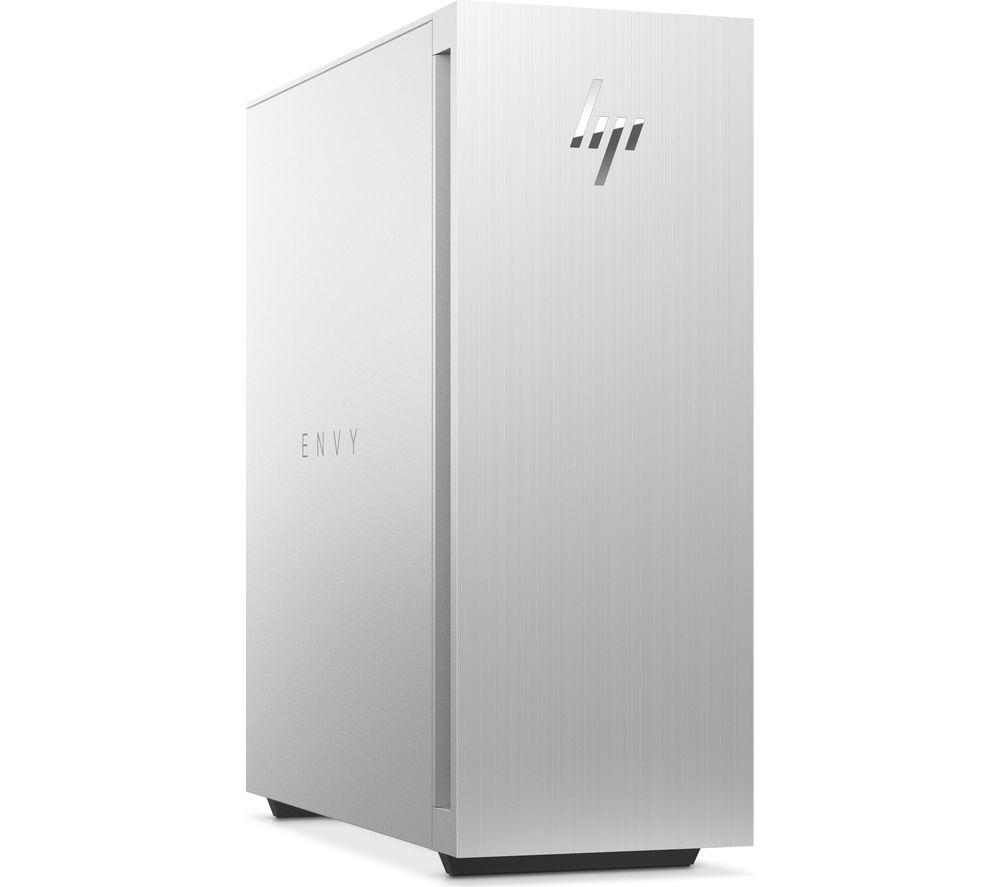 HP ENVY TE02-1007na Desktop PC - IntelCore? i7, 1 TB SSD, Silver, Silver/Grey