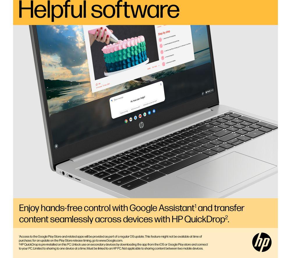 HP 15a-na0500sa 15.6' Chromebook - Intel® Pentium®, 128 GB eMMC, Silver - image 10