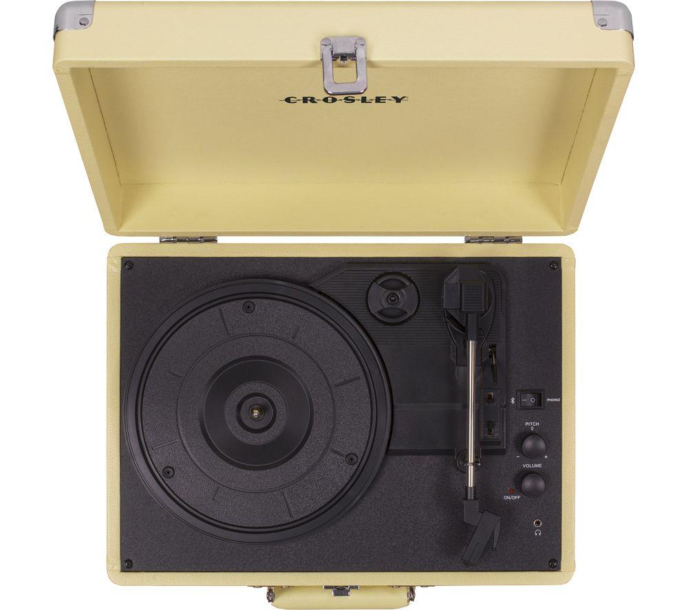 CROSLEY Cruiser Plus Belt Drive Bluetooth Turntable - Fawn White image number 4 of 5