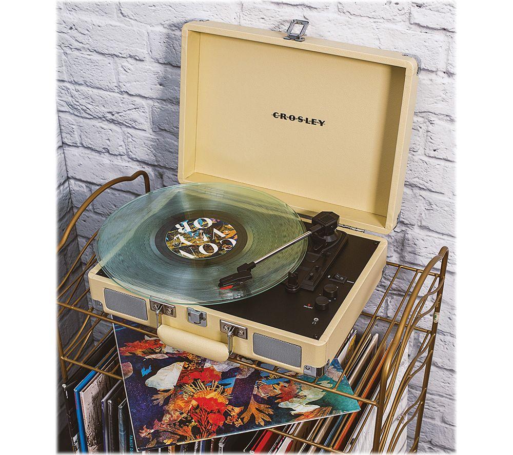 CROSLEY Cruiser Plus Belt Drive Bluetooth Turntable - Fawn White image number 5 of 5