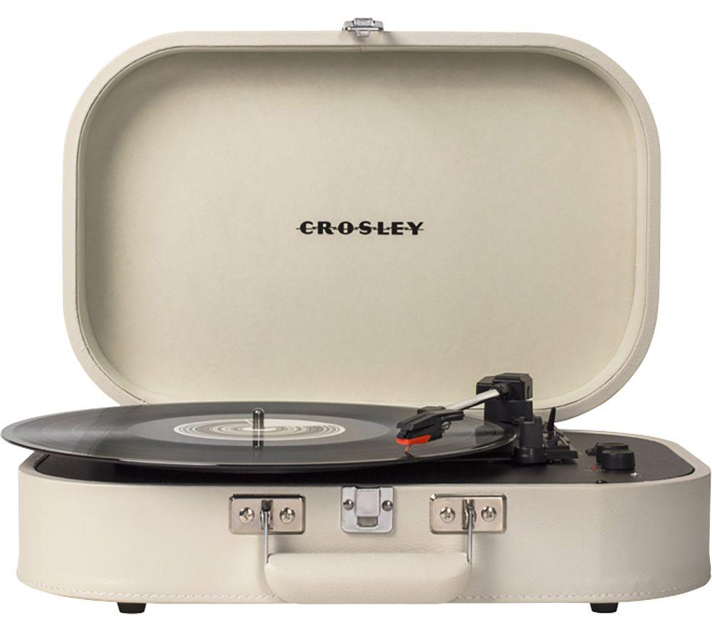 Crosley Discovery Belt Drive Bluetooth Turntable - White, White