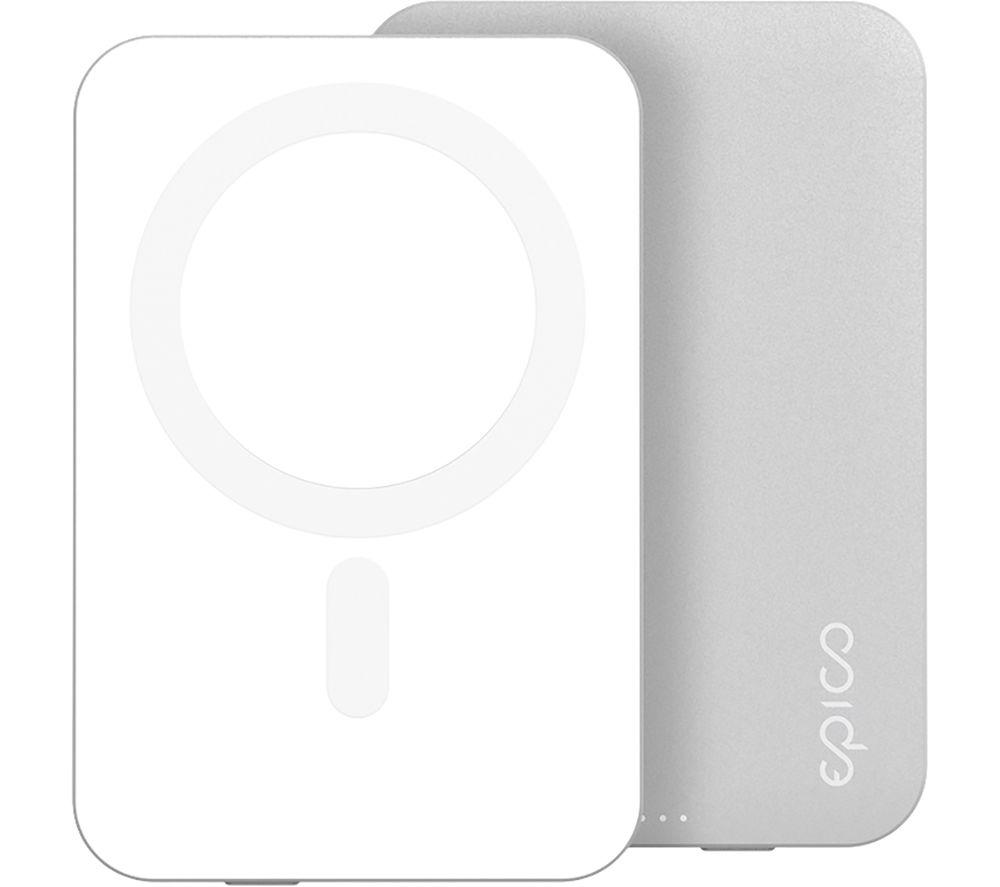 EPICO Aluminium 5000 mAh Portable Magnetic Power Bank - Silver