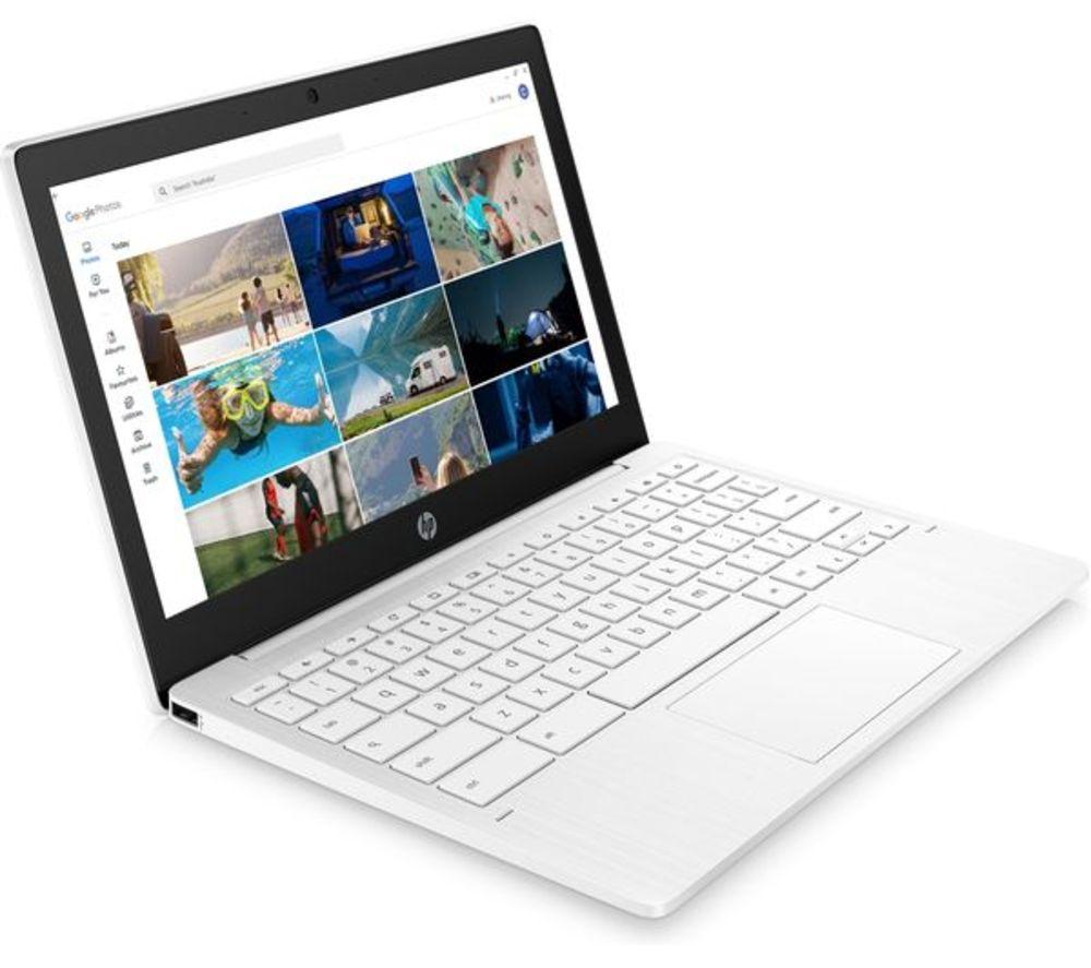 HP 11a-na0000sa 11.6 Refurbished Chromebook - MediaTek MT8183, 64 GB eMMC, White (Excellent Conditi