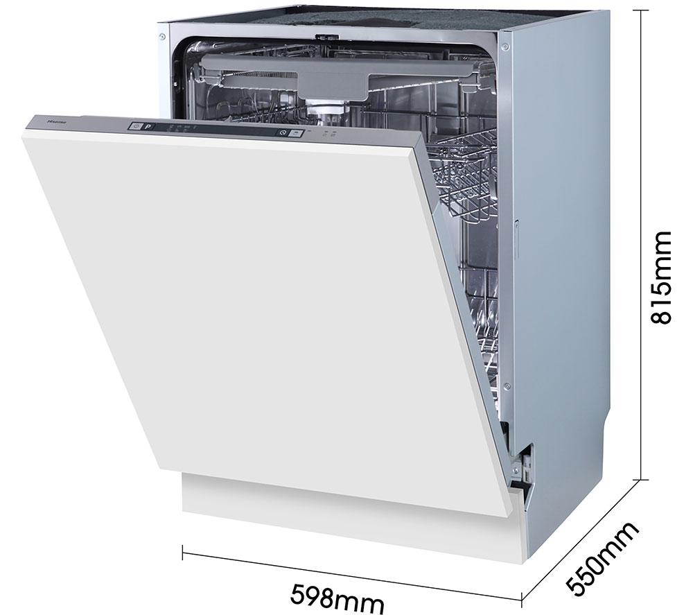 HISENSE HV623D15UK Full-size Fully Integrated Dishwasher image number 12 of 14