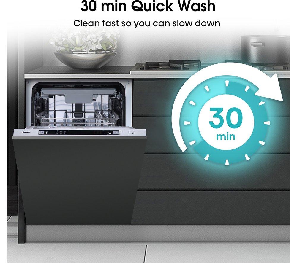 HISENSE HV523E15UK Slimline Fully Integrated Dishwasher image number 4 of 14