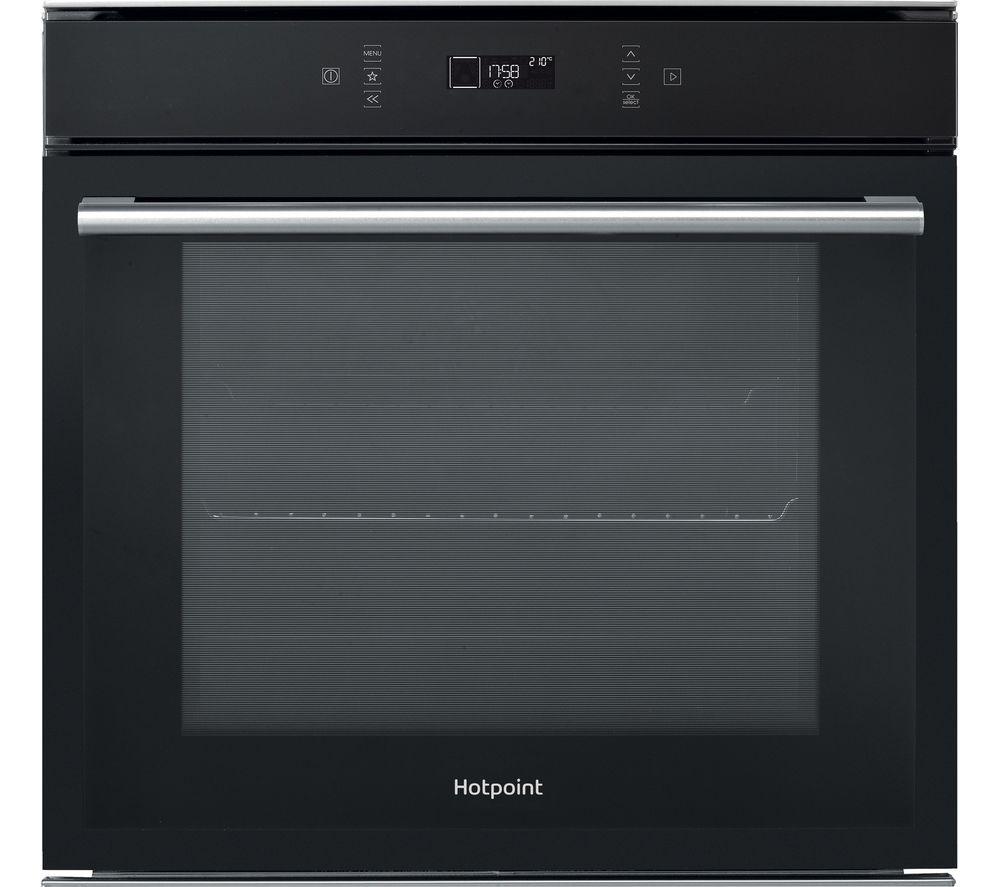 HOTPOINT Multiflow SI6 871 SP BL Electric Pyrolytic Oven - Black, Black