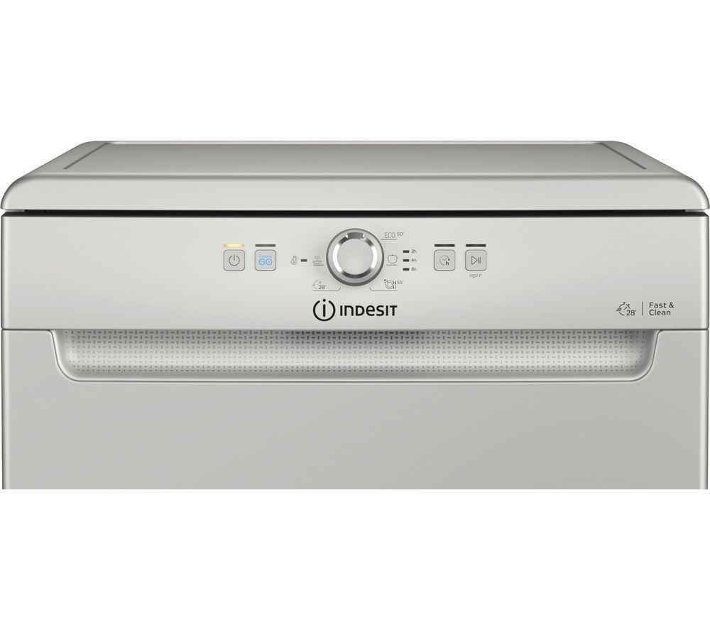 INDESIT D2FHK26SUK Full-size Dishwasher - Silver image number 3 of 7