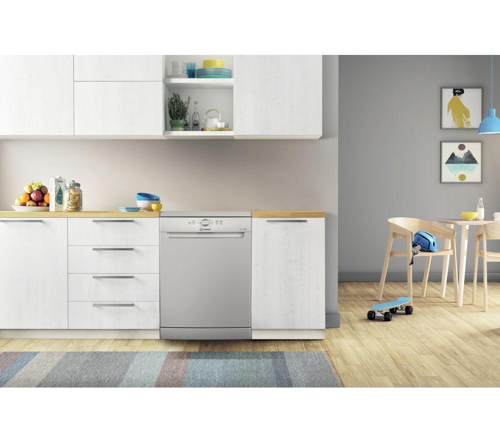 INDESIT D2FHK26SUK Full-size Dishwasher - Silver image number 5 of 7