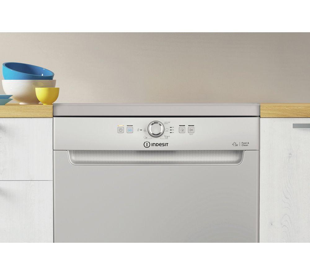 INDESIT D2FHK26SUK Full-size Dishwasher - Silver image number 6 of 7