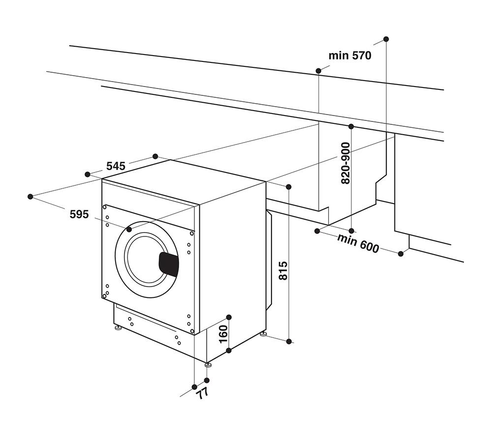 HOTPOINT BI WDHG 961485 UK Integrated 9 kg Washer Dryer image number 13 of 13