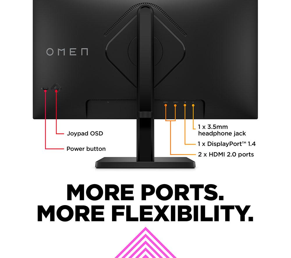 HP OMEN 24 Full HD 23.8" IPS LCD Gaming Monitor - Black image number 7 of 18