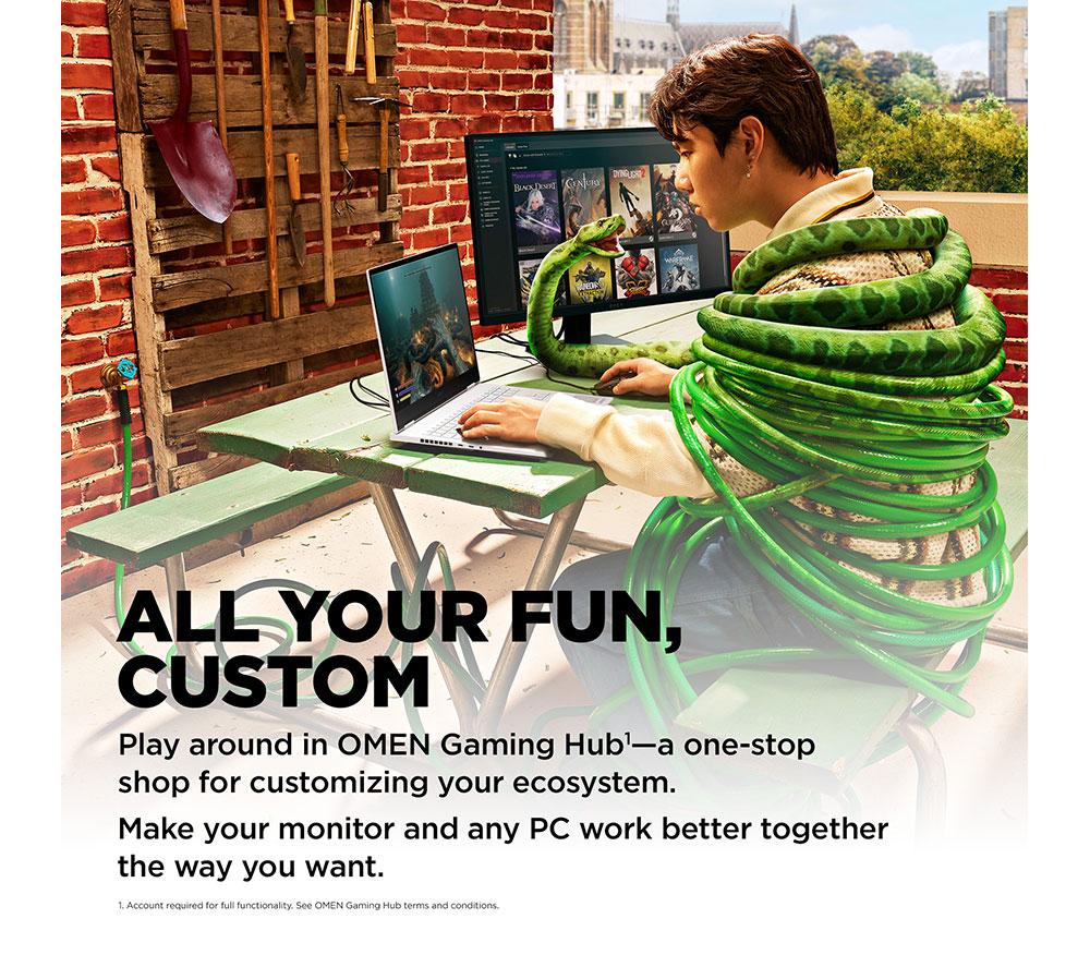 HP OMEN 24 Full HD 23.8" IPS LCD Gaming Monitor - Black image number 8 of 18