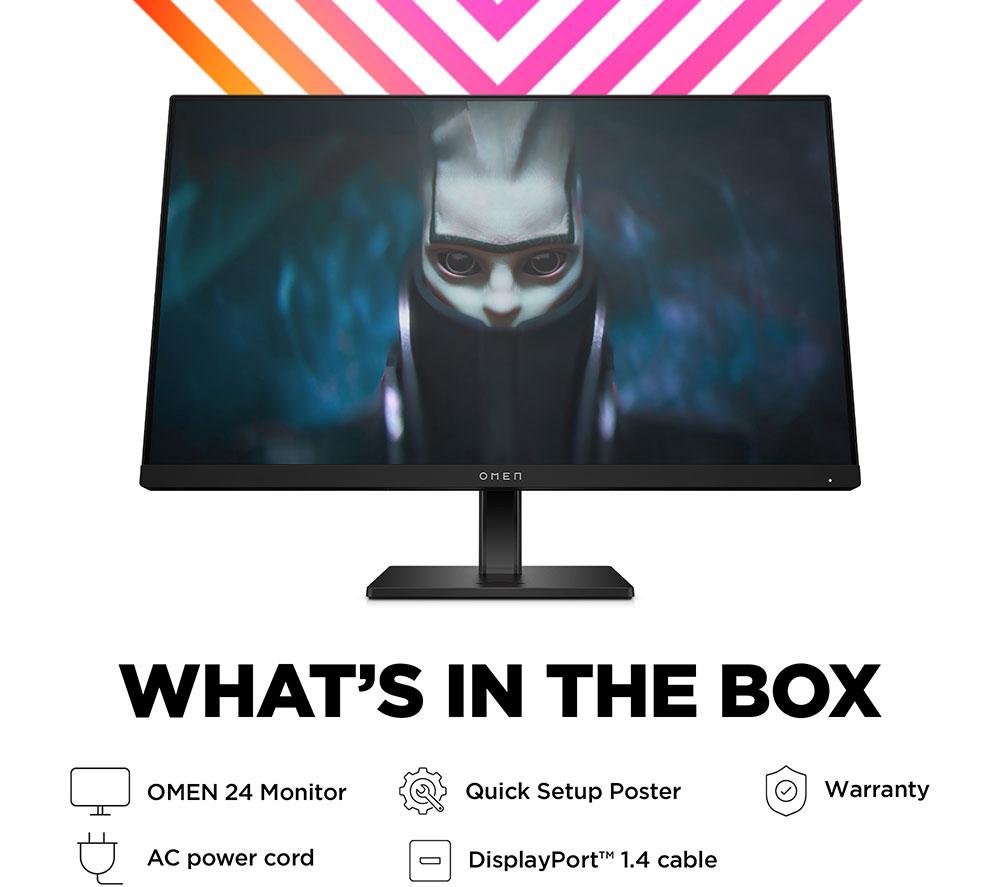 HP OMEN 24 Full HD 23.8" IPS LCD Gaming Monitor - Black image number 10 of 18