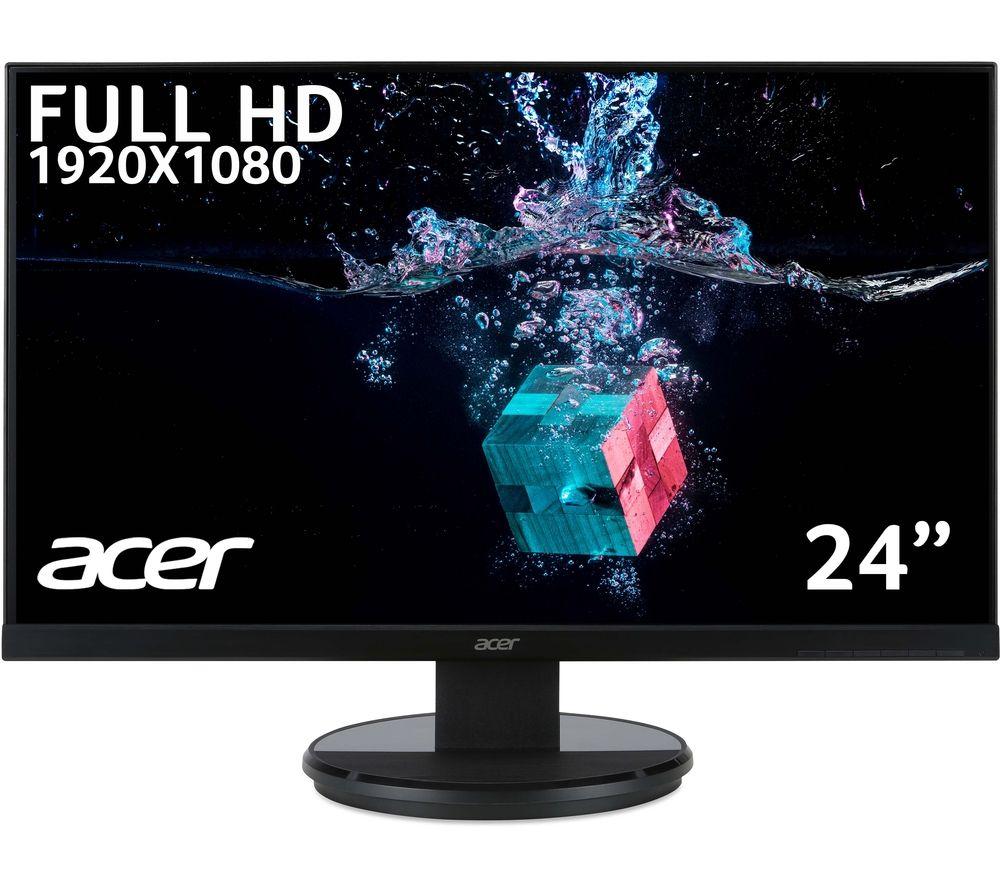ACER KB242YEbi Full HD 23.8 IPS LCD Monitor - Black, Black