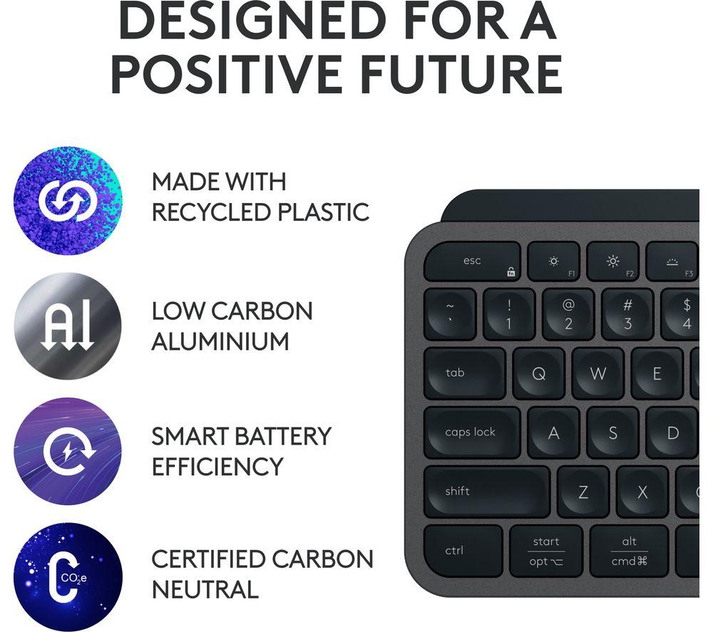 LOGITECH MX Keys S Plus Wireless Keyboard - Black image number 6 of 10