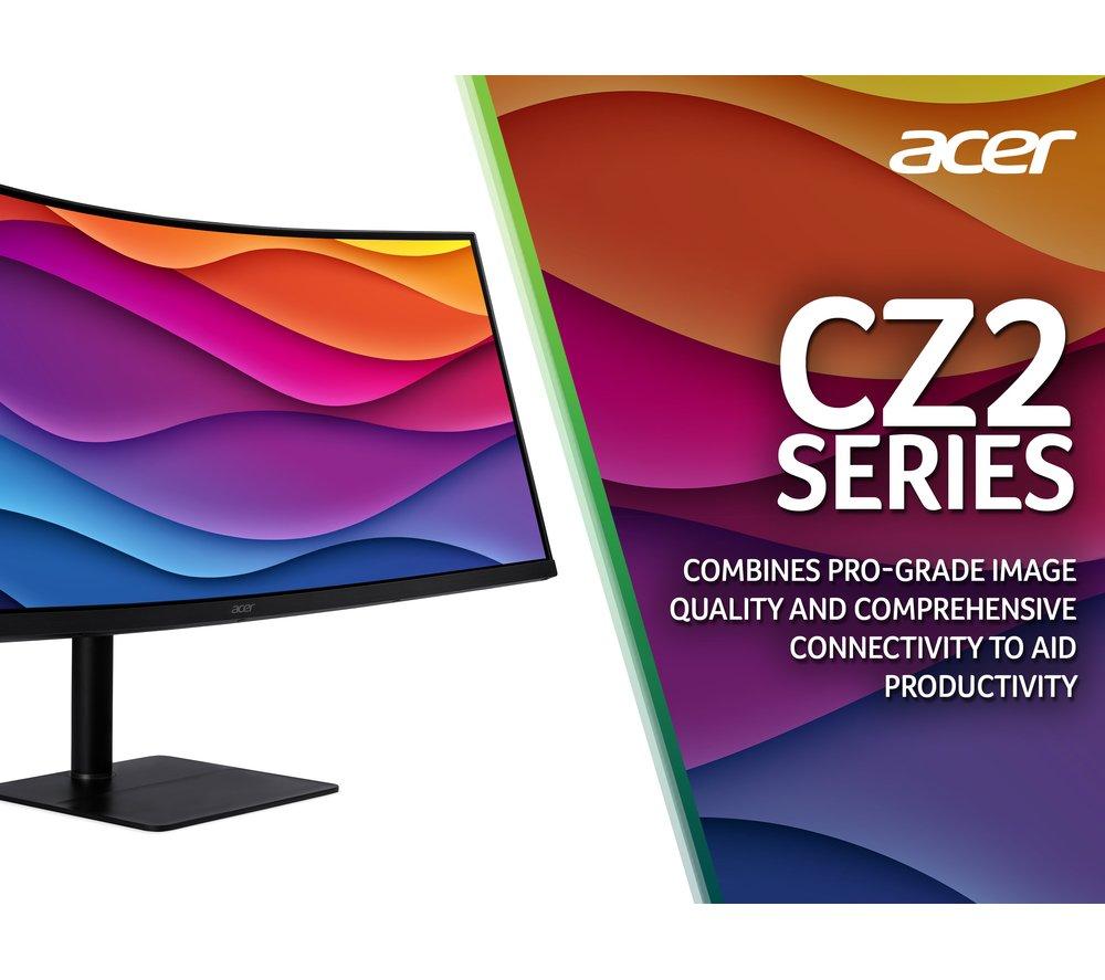 ACER CZ342CUR Wide Quad HD 34" Curved VA LCD Monitor - Black image number 5 of 11