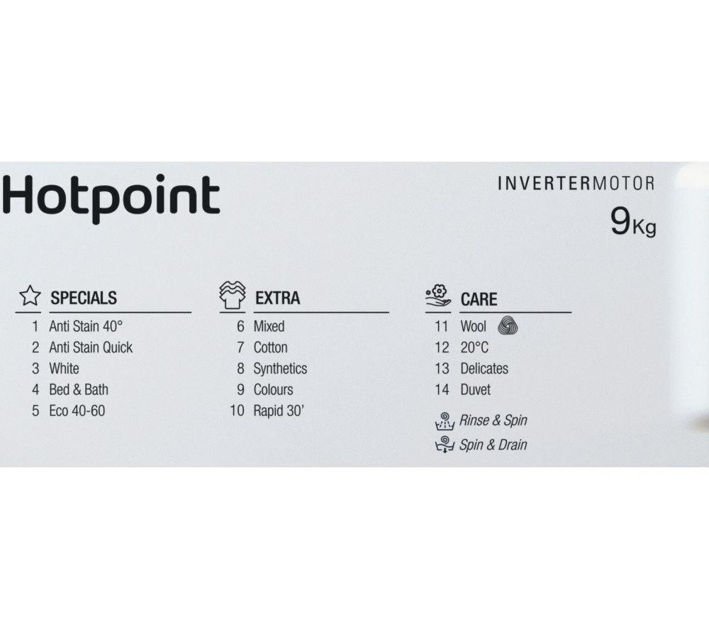HOTPOINT BI WMHG 91485 UK Integrated 9 kg 1400 Spin Washing Machine image number 8 of 14