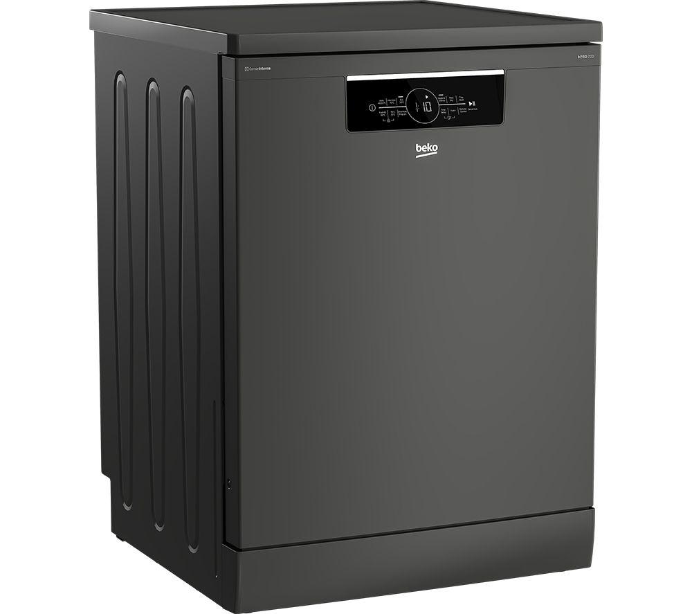 BEKO BDFN36560WCFG Full-size WiFi-enabled Dishwasher – Graphite, Silver/Grey,Black