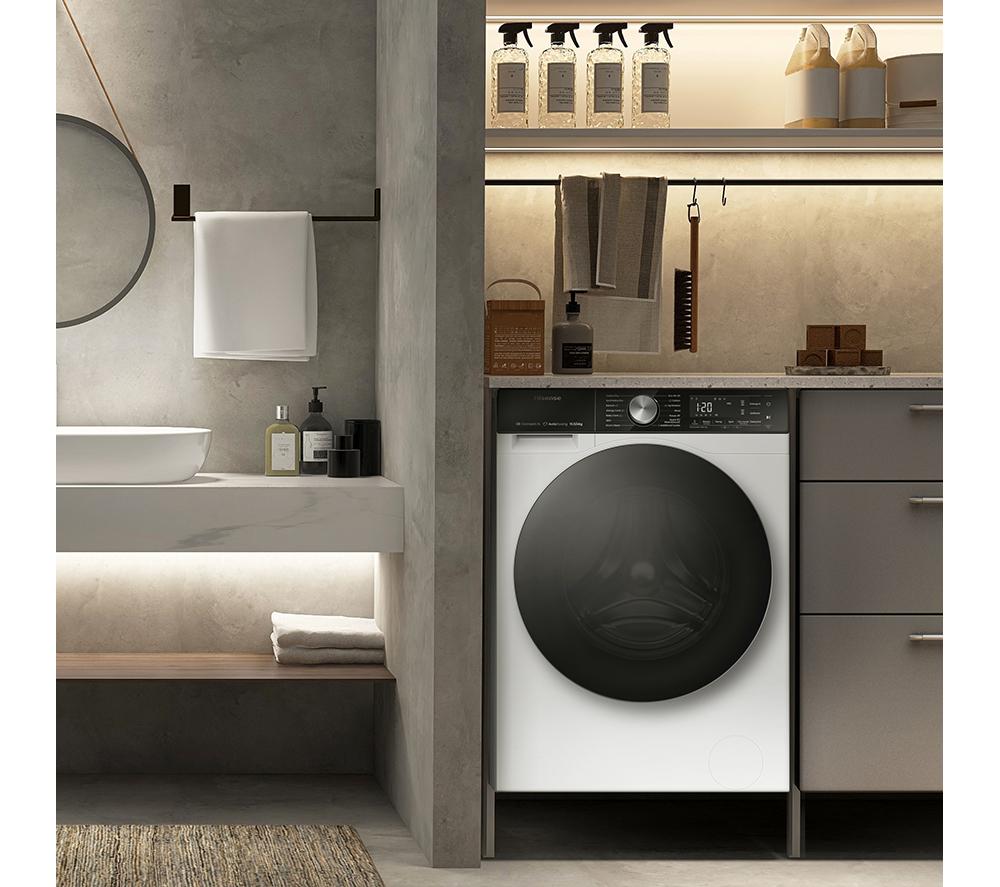 HISENSE 5S Series Auto Dosing WD5S1045BW WiFi-enabled 10.5 kg Washer Dryer - White image number 2 of 9