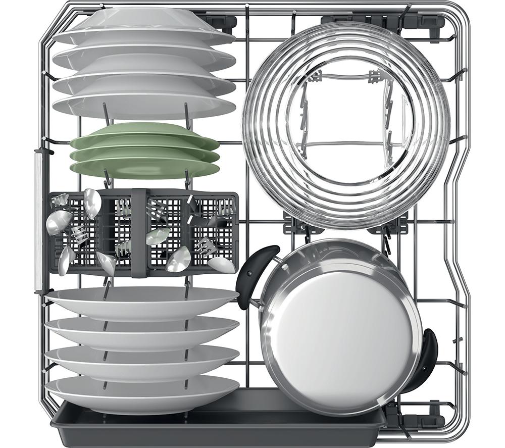 HOTPOINT Hydroforce H8I HP42 L UK Full-size Fully Integrated Dishwasher image number 8 of 15
