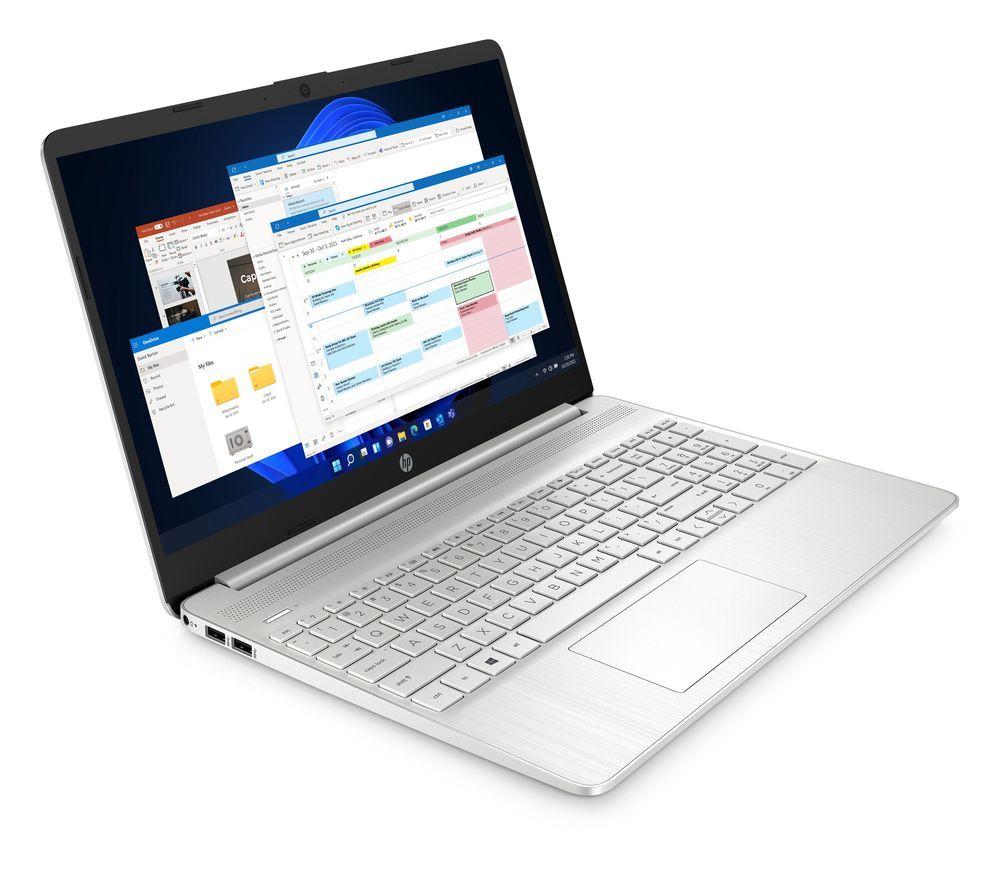 HP 15s-eq2510sa 15.6" Refurbished Laptop - AMD Ryzen™ 7, 512 GB SSD, Silver (Excellent Condition), Silver/Grey
