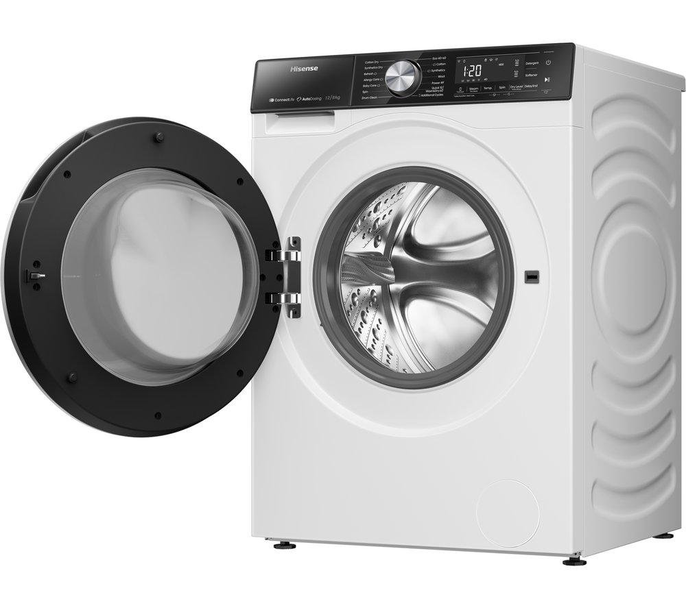 HISENSE 5S Series Auto Dosing WD5S1245BW WiFi-enabled 12 kg Washer Dryer - White image number 2 of 17
