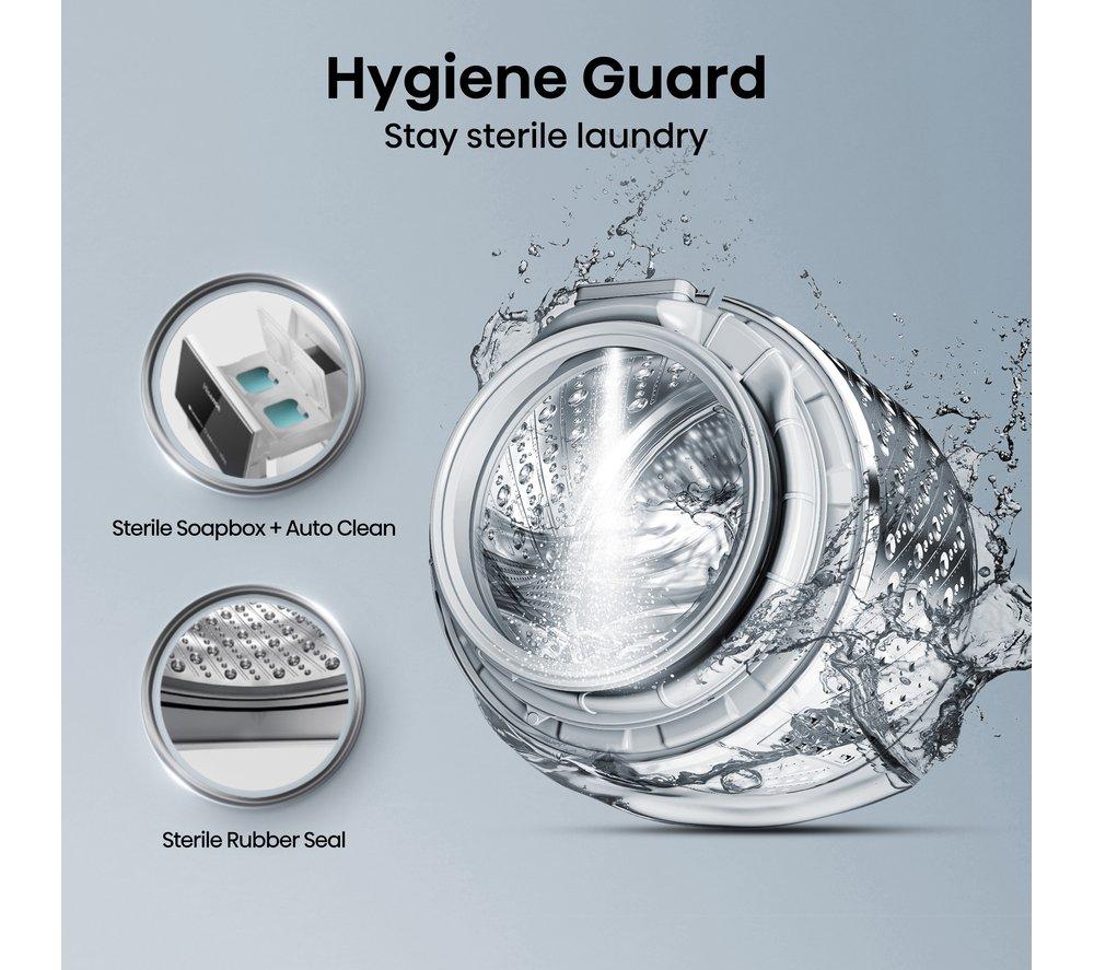 HISENSE 5S Series Auto Dosing WD5S1245BW WiFi-enabled 12 kg Washer Dryer - White image number 9 of 17