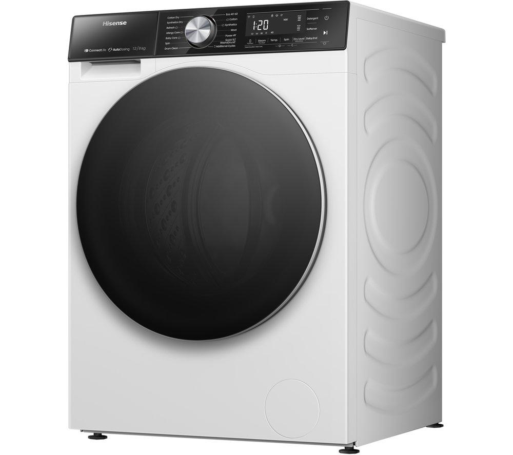 HISENSE 5S Series Auto Dosing WD5S1245BW WiFi-enabled 12 kg Washer Dryer - White image number 17 of 17