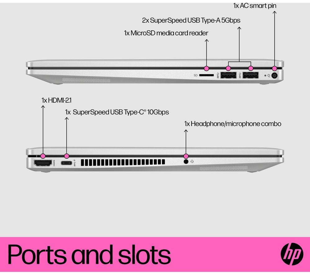 HP Pavilion x360 14-ek1550sa 14' 2 in 1 Laptop - Intel® U300, 128 GB SSD, Silver - image 7