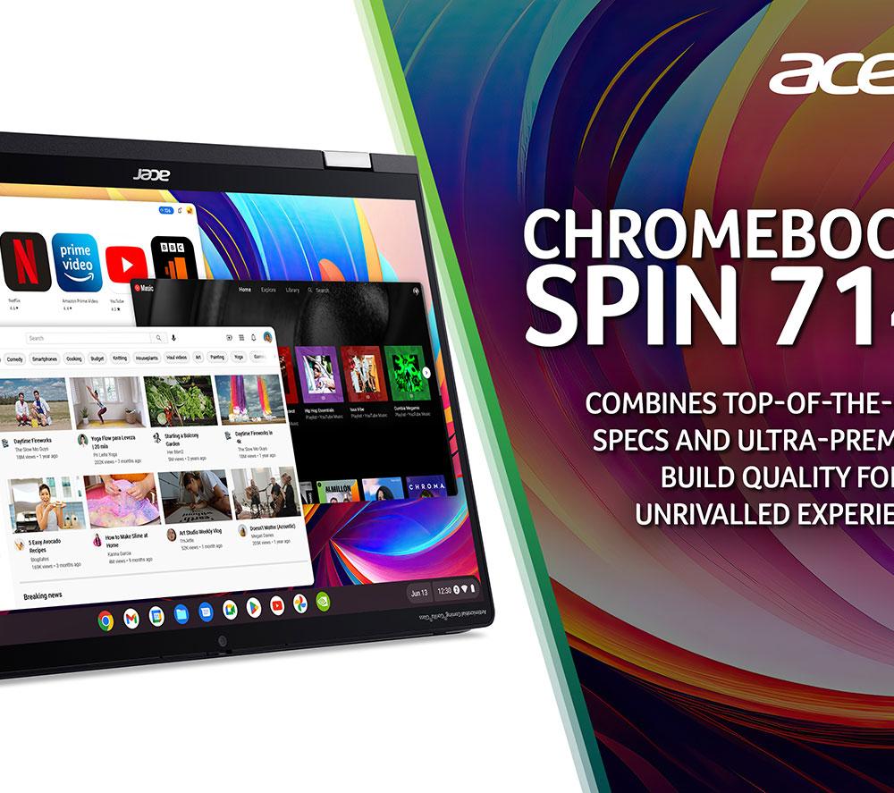 ACER Spin 714 14' 2 in 1 Chromebook - Intel® Core™ i5, 512 GB SSD, Grey - image 4