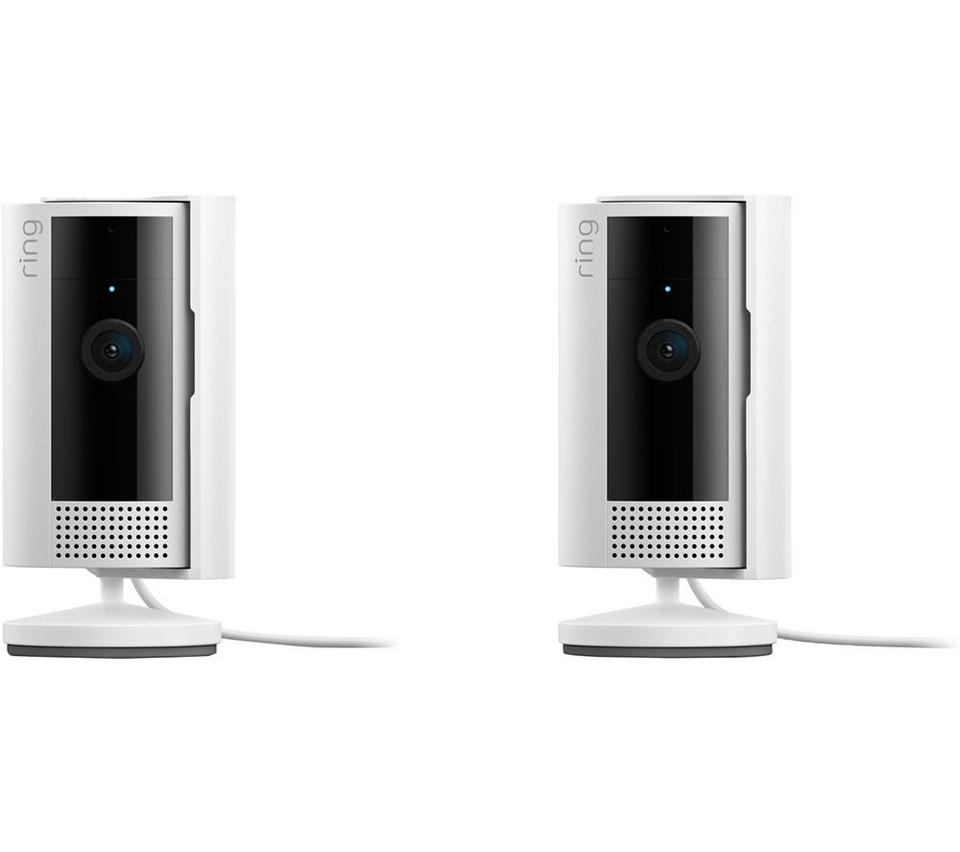 RING Indoor Camera (2nd Gen) Full HD 1080p WiFi Security Camera - 2 Cameras, White