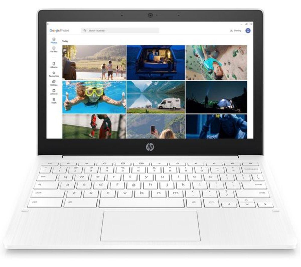 HP 11a-na0000sa 11.6" Refurbished Chromebook - MediaTek MT8183, 64 GB eMMC, White (Very Good Condition) image number 7 of 11