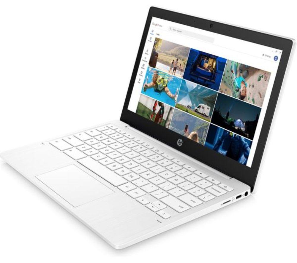 HP 11a-na0000sa 11.6" Refurbished Chromebook - MediaTek MT8183, 64 GB eMMC, White (Very Good Condition) image number 8 of 11