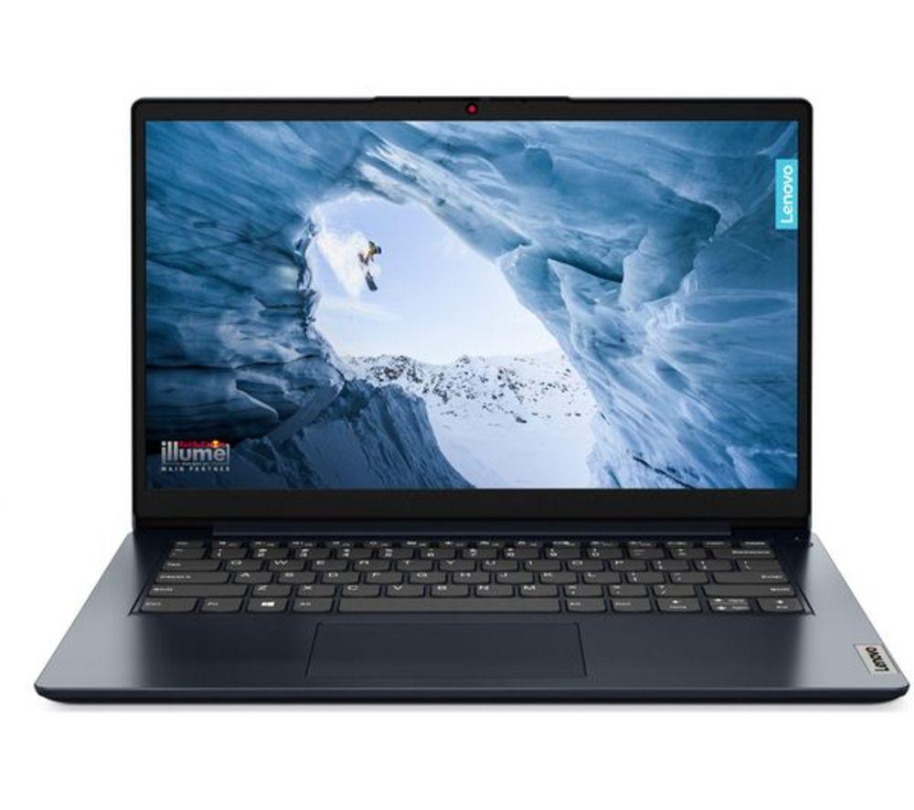 LENOVO IdeaPad i1 14 Refurbished Laptop - IntelCeleron, 128 GB eMMC, Blue (Very Good Condition), B