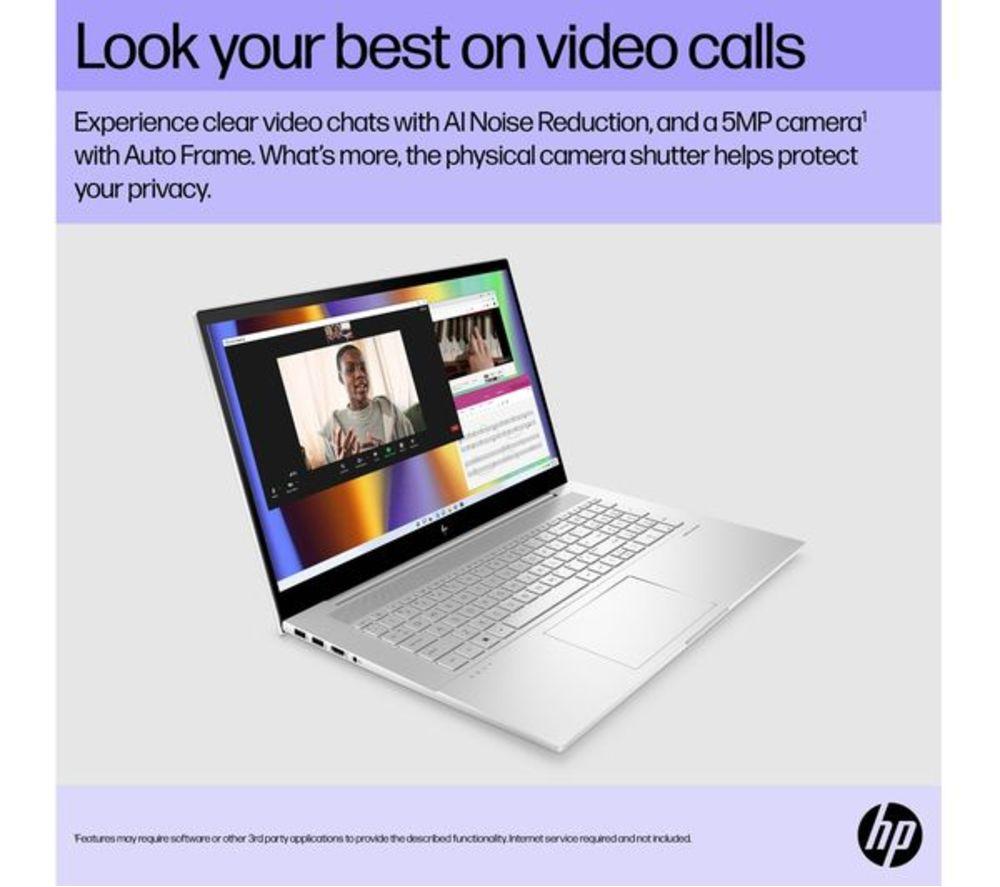 HP ENVY 17-cr0503na 17.3" Refurbished Laptop -  Intel&reg; Core&trade; i7, 512 GB SSD, Silver (Very Good Condition) image number 6 of 15