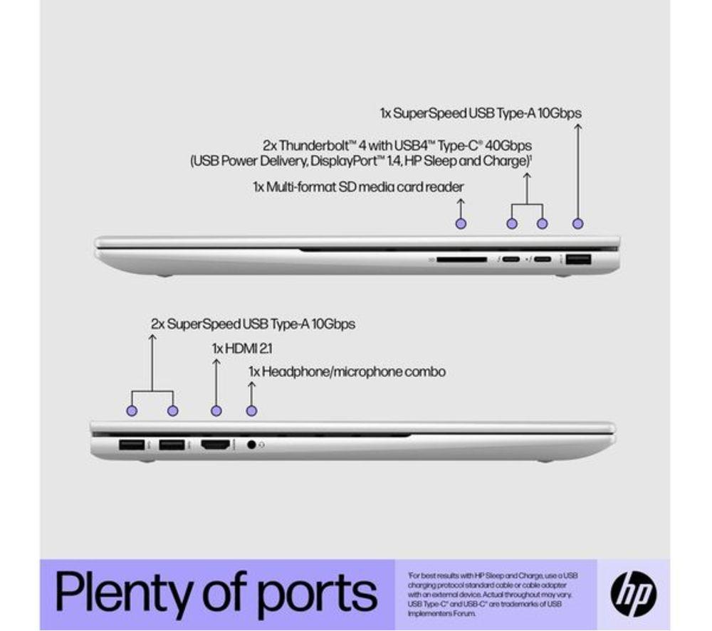 HP ENVY 17-cr0503na 17.3" Refurbished Laptop -  Intel&reg; Core&trade; i7, 512 GB SSD, Silver (Very Good Condition) image number 7 of 15