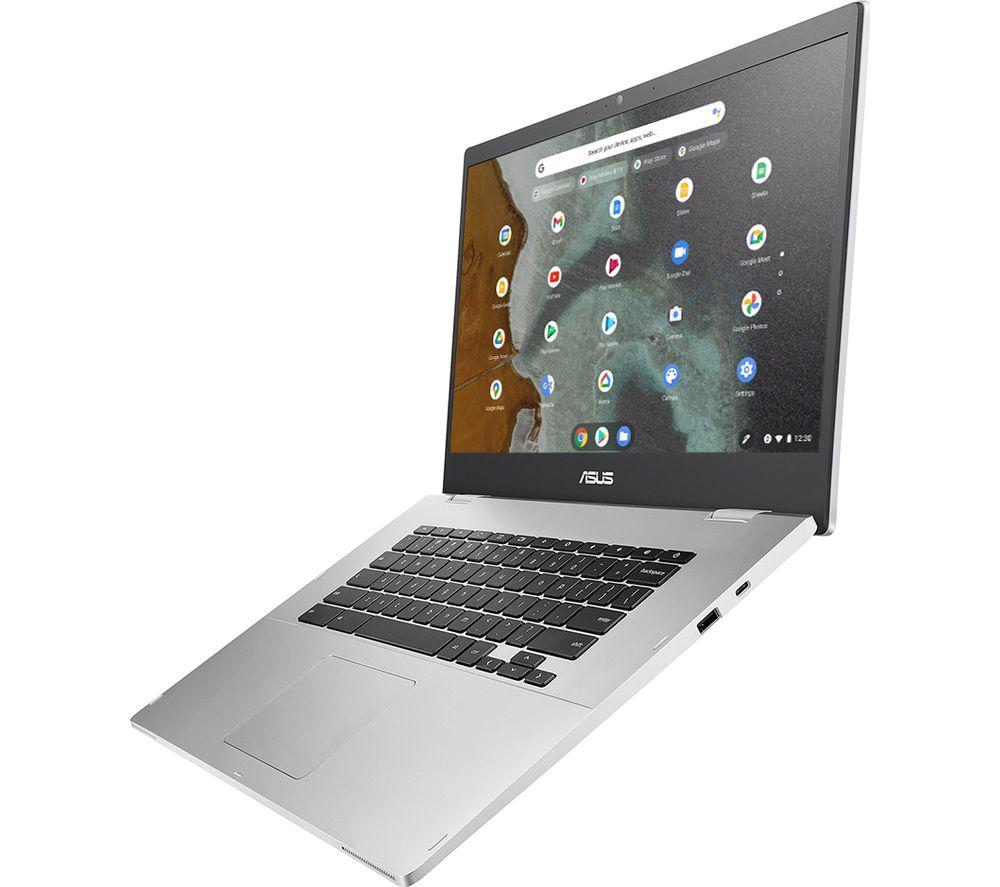 ASUS CX1 15.6' Chromebook - Intel® Celeron®, 128 GB eMMC, Silver - image 3