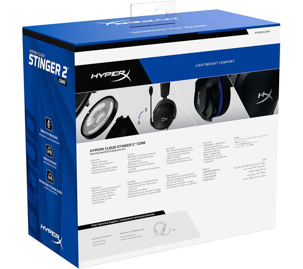 HYPERX Cloud Stinger 2 Core PS Gaming Headset - Black image number 12 of 12