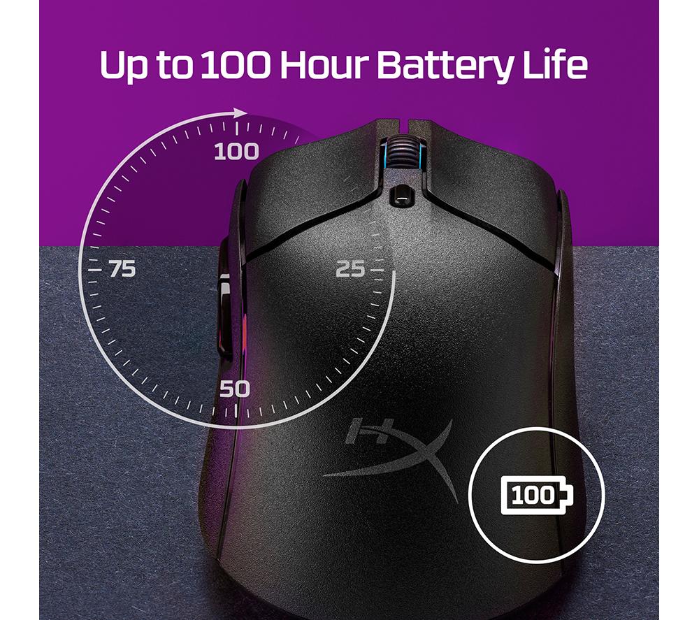 HYPERX Pulsefire Haste 2 RGB Wireless Optical Gaming Mouse image number 3 of 19