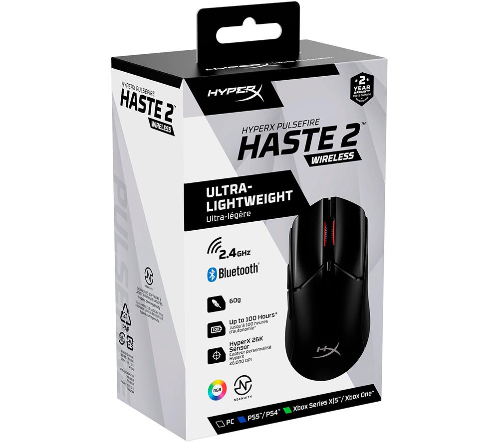 HYPERX Pulsefire Haste 2 RGB Wireless Optical Gaming Mouse image number 18 of 19