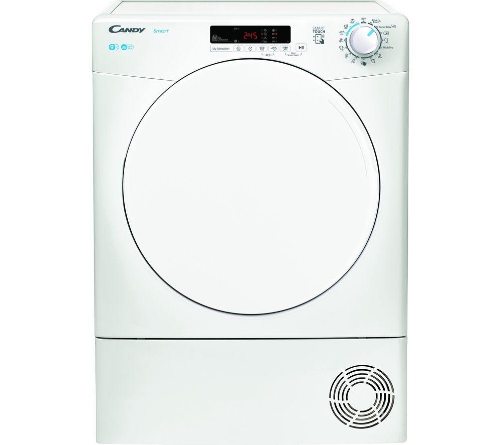 CANDY CSE C9DF NFC 9kg Condenser Tumble Dryer - White, White