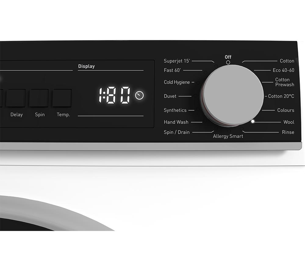 SHARP ES-NFB914AWNA-EN 9 kg 1400 Spin Washing Machine - White image number 7 of 12