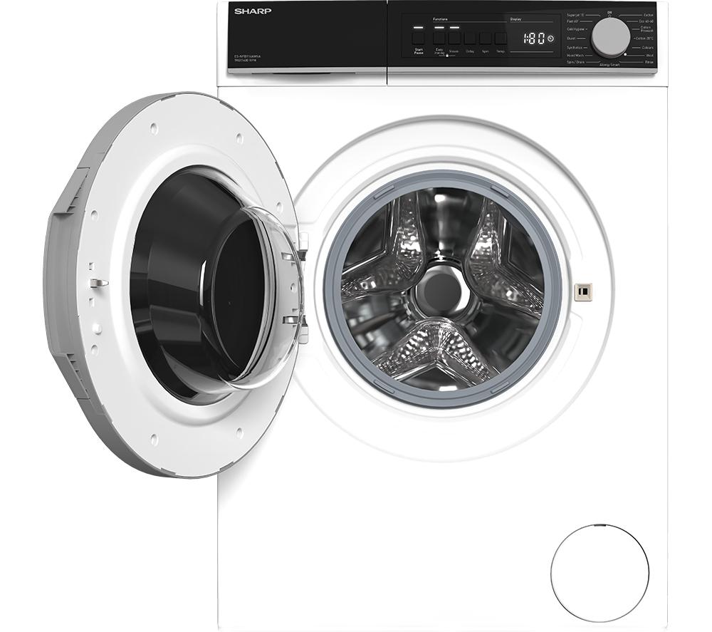 SHARP ES-NFB914AWNA-EN 9 kg 1400 Spin Washing Machine - White image number 8 of 12