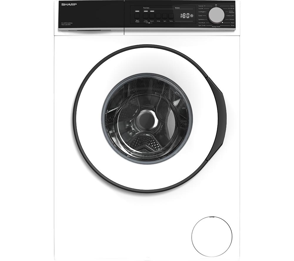 SHARP ES-NFB914BWNA-EN 9 kg 1400 Spin Washing Machine - White, White