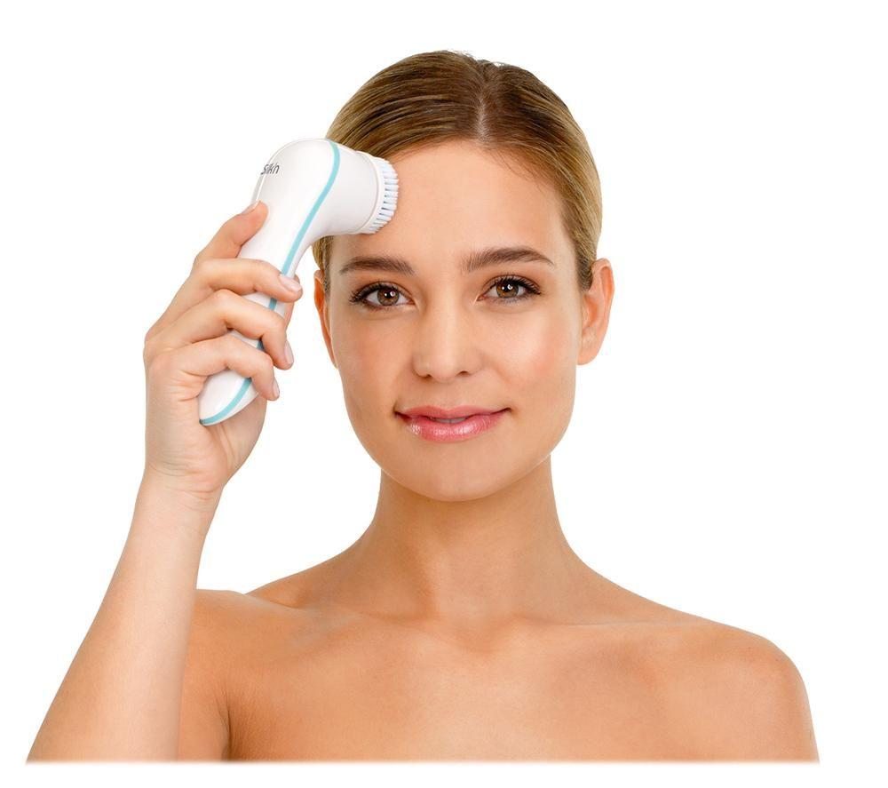 SILK'N Pure Facial Cleansing Brush - White & Blue image number 9 of 12