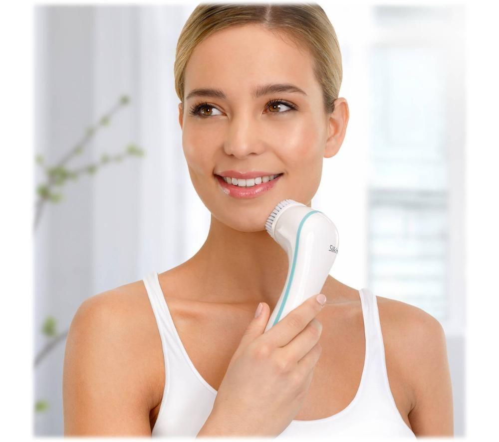 SILK'N Pure Facial Cleansing Brush - White & Blue image number 10 of 12