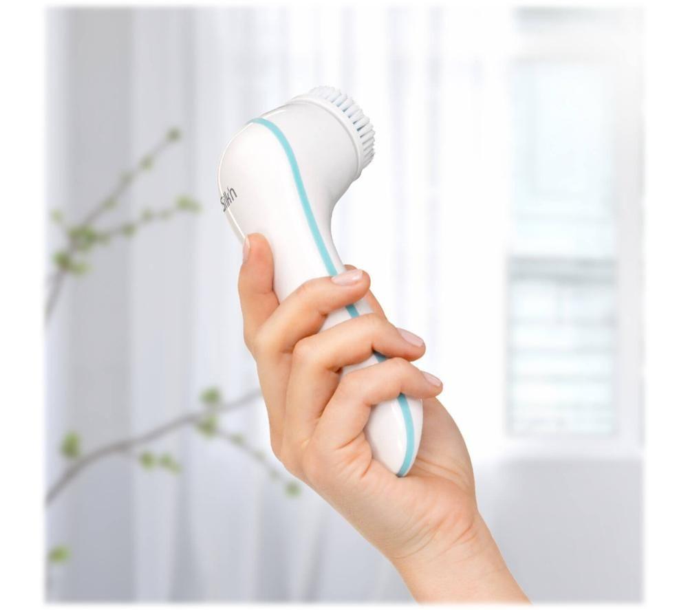 SILK'N Pure Facial Cleansing Brush - White & Blue image number 11 of 12