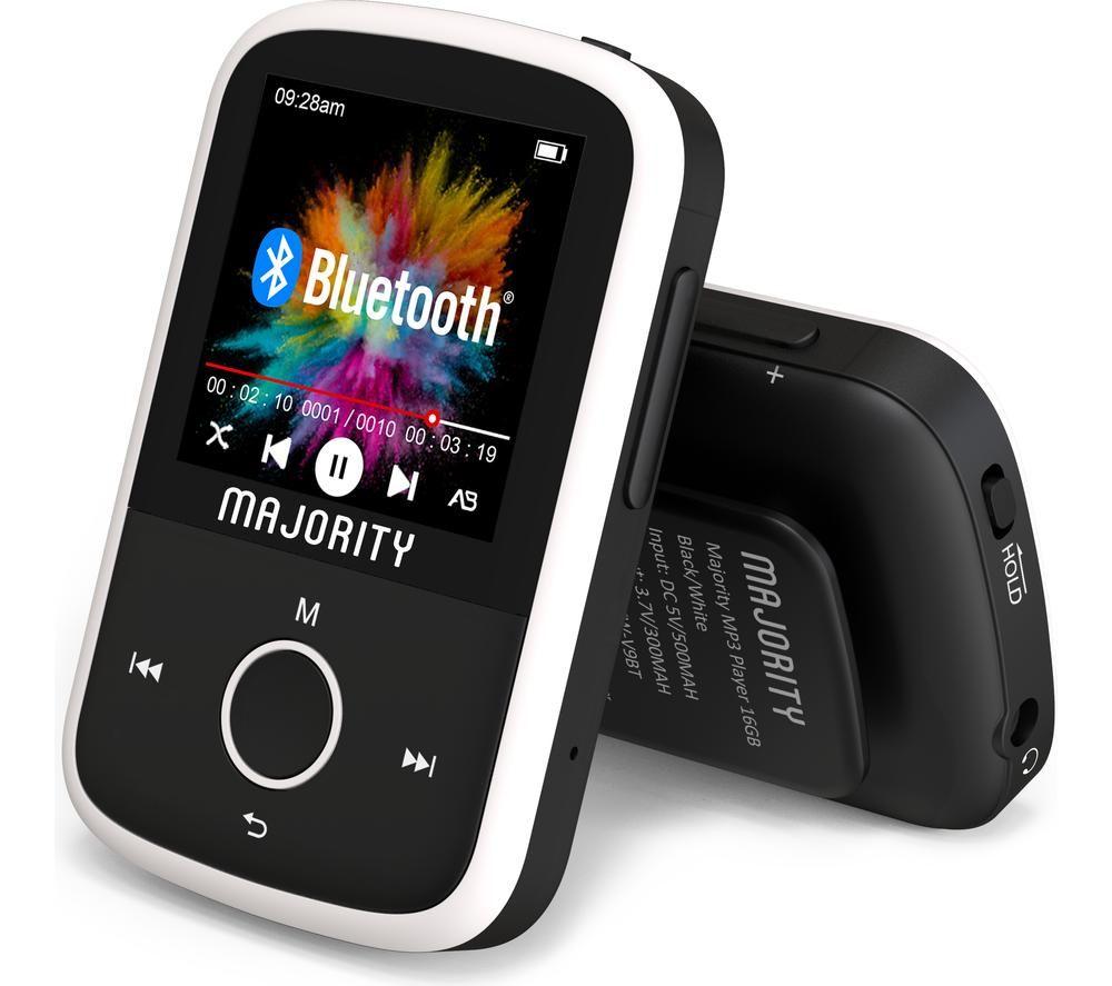 MAJORITY MP3 Player - 16 GB, Black & White, White,Black