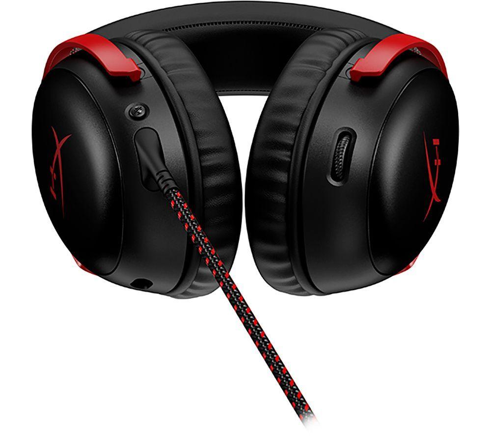 HYPERX Cloud III Gaming Headset (Black & Red) & Steam Wallet Card (&pound;20) Bundle image number 5 of 6