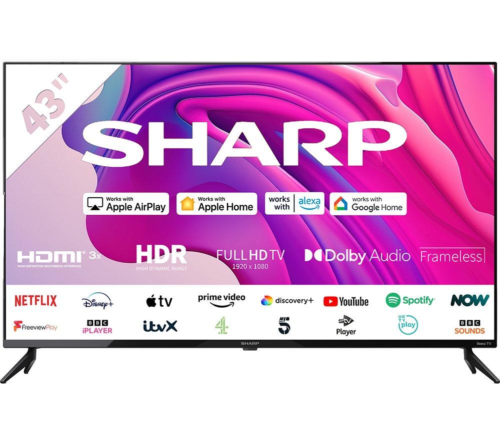 43” Full HD LED TV With Built-in Freeview T2 HD